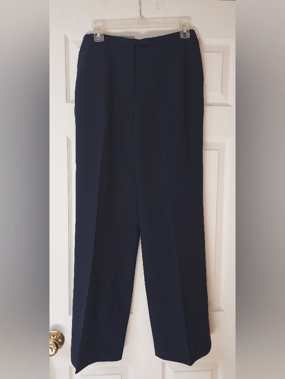 Ann Taylor Pants Womens 8 Navy Blue Trousers Office Work Career Lined Pockets